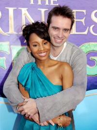Bruno Campos and Anika Noni Rose at the premiere of "The Princess and The Frog."