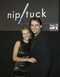 Greer Shephard and Bruno Campos at the 3rd season premiere screening of "Nip/Tuck."