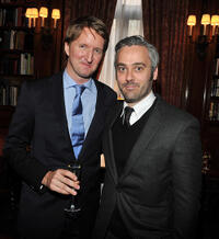 Tom Hooper and Iain Canning at the luncheon to honor "The King's Speech."
