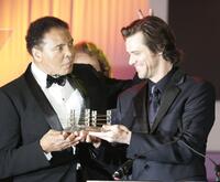 Jim Carrey and Muhammad Ali at the Celebrity Fight Night XII.