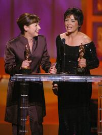 Elizabeth Pena and Elpidia Carrillo at the 2002 ALMA Awards.