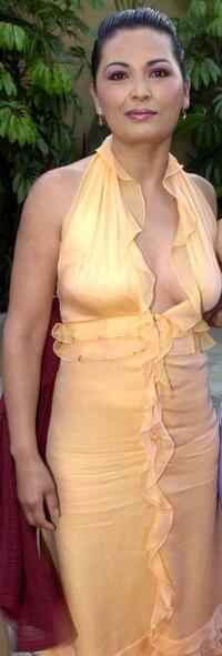 Elpidia Carrillo at the premiere of "Bread and Roses."