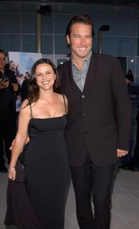 Gia Carides and John Corbett at the premiere of "My Big Fat Greek Wedding."