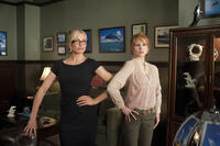 Cameron Diaz as Elizabeth Halsey and Lucy Punch as Amy Squirrel in ``Bad Teacher.''