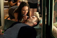 Mila Kunis as Jaime and Justin Timberlake as Dylan in ``Friends with Benefits.''