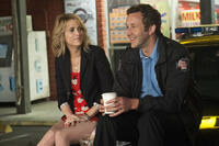Kristen Wiig as Annie and Chris O'Dowd as Rhodes in ``Bridesmaids.''