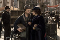 Robert Downey Jr. and Rachel McAdams in "Sherlock Holmes: A Game of Shadows."