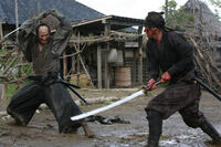 Masachika Ichimura as Hanbei Kitou and Koji Yakusho as Shinzaemon Shimada in ``13 Assassins.''