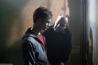 Daniel Radcliffe and director David Yates on the set of the film "Harry Potter and the Order of the Phoenix."