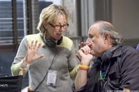 Producers Laura Ziskin and Avi Arad on the set of "Spider-Man 3."