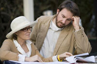Producers Laura Ziskin and Grant Curtis on the set of "Spider-Man 3."