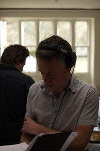 Michael Winterbottom on the set of "The Trip.''