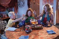 Parris Mosteller as Stink, Jordana Beatty as Judy Moody and Heather Graham as Aunt Opal in ``Judy Moody and the Not Bummer Summer.''