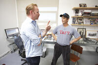 Morgan Spurlock and Peter Berg in ``The Greatest Movie Ever Sold.''