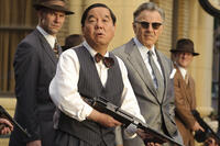 Hyung Rae Shim as Young-gu and Harvey Keitel as Don Carini in "The Last Godfather."