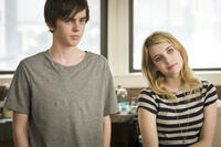 Freddie Highmore as George and Emma Roberts as Sally in ``The Art of Getting By.''