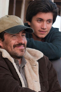Demian Bichir as Carlos Riquelme and Jose Julian as Luis Riquelme in ``A Better Life.''