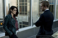 Marisa Tomei as Ida Horowicz and Ryan Gosling as Stephen Myers in "The Ides of March.''