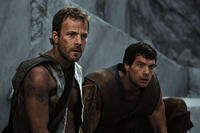 Stephen Dorff as Stavros and Henry Cavill as Theseus in ``Immortals.''