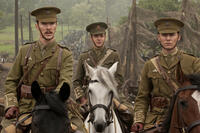Benedict Cumberbatch as Major Stewart, Patrick Kennedy as Lieutenant Waverly and Tom Hiddleston as Captain Nichols in ``War Horse.''