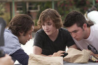Michael Angarano as Travis, Kyle Gallner as Jarod and Nicholas Braun as Billy-Ray in ``Red State.''