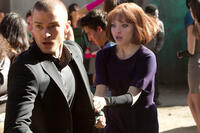 Justin Timberlake as Will Salas and Amanda Seyfried as Sylvia in ``In Time.''