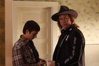 Reece Thompson as Fleming Bloodworth and Val Kilmer as Warren Bloodworth in ``Bloodworth.''