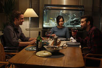 Scott Speedman as Spencer, Emily Hampshire as Louise and Jay Baruchel as Victor in ``Good Neighbors.''