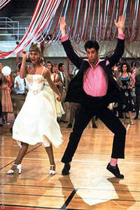 A scene from the film "Grease."