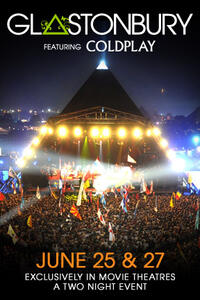Poster art for "Coldplay: Glastonbury 2011."