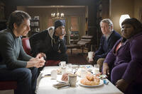 Ben Stiller, Eddie Murphy, Matthew Broderick and Gabourey Sidibe in "Tower Heist."