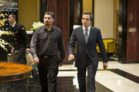 Michael Pena and Ben Stiller in "Tower Heist."