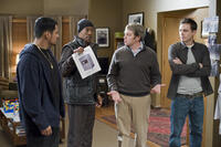 Michael Pena, Eddie Murphy, Matthew Broderick and Casey Affleck in "Tower Heist."