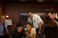 Jeffrey Tambor as Gordon, Patrick Dempsey as Tripp, Ashley Judd as Katlin, Adrian Martinez as Mr. Clean, and Rob Huebel as Rex in ``Flypaper.''
