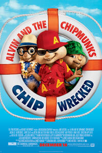 Poster art for "Alvin and the Chipmunks: Chipwrecked."