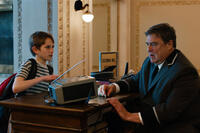 Thomas Horn as Oskar Schell and John Goodman as Stan in ``Extremely Loud & Incredibly Close.''