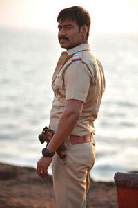 Ajay Devgan as Baji rao singham in ``Singham.''