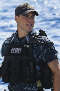 Taylor Kitsch as Alex Hopper in ``Battleship.''