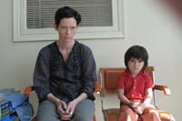Tilda Swinton as Eva and Rock Duer as Kevin in ``We Need to Talk About Kevin.''