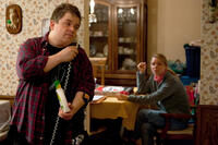 Patton Oswalt as Matt Freehauf and Collette Wolfe as Sandra Freehauf in "Young Adult.''