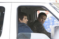 Lukas Haas as Danny Raymer and Mark Wahlberg as Chris Farraday in ``Contraband.''