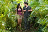 Vanessa Hudgens as Kailani and Josh Hutcherson as Sean in ``Journey 2: The Mysterious Island.''