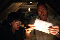 Josh Hutcherson as Sean and Dwayne Johnson as Hank in ``Journey 2: The Mysterious Island.''