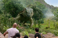 Dwayne Johnson as Hank, Vanessa Hudges as Kailani, Luis Guzman as Gabato and Josh Hutcherson as Sean in ``Journey 2: The Mysterious Island.''