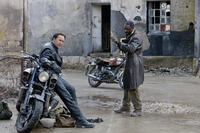 Nicolas Cage as Johnny Blaze and Idris Elba as Moreau in ``Ghost Rider: Spirit of Vengeance.''