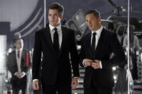 Chris Pine as FDR Foster and Tom Hardy as Tuck in ``This Means War.''