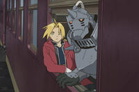 A scene from ``Fullmetal Alchemist: The Sacred Star of Milos.''