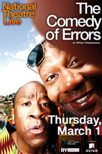 Poster art for "National Theatre Live: The Comedy of Errors."