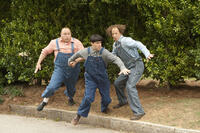Will Sasso as Curly, Chris Diamantopoulos as Moe and Sean Hayes as Larry in ``The Three Stooges.''