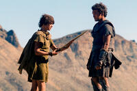 John Bell as Helius and Sam Worthington as Perseus in ``Wrath of the Titans.''